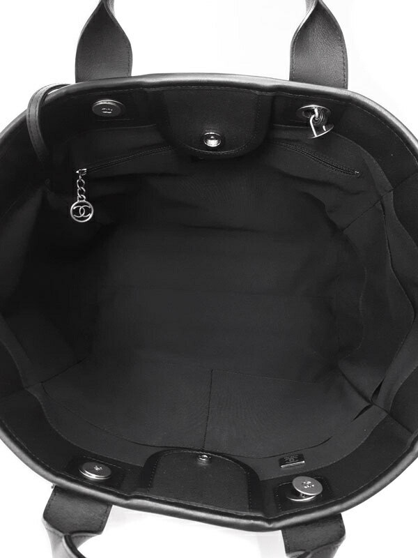 CHANEL】シャネル『ドーヴィル 2WAYチェーントートバッグ』A66941