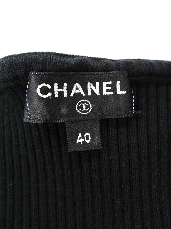 CHANEL】【イタリア製】【トップス】シャネル『半袖ニット size40