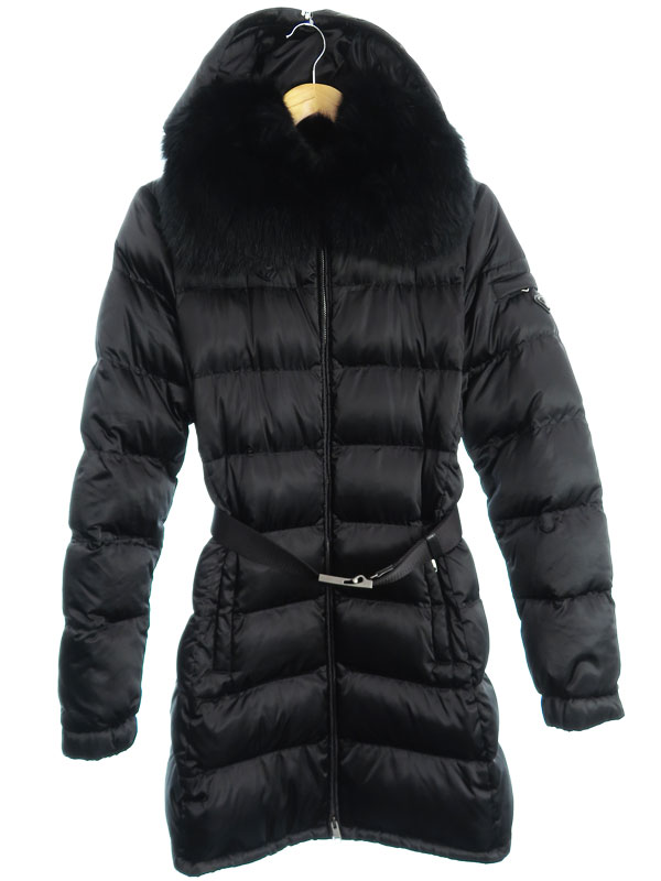 PRADA】【ブルーフォックスファー】【TATジッパー】【アウター】プラダ