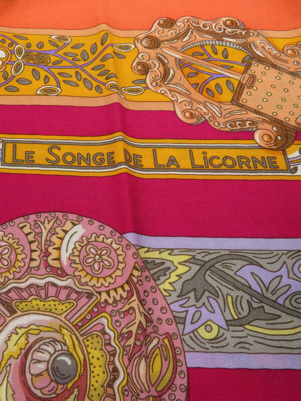 HERMES】【LE SONGE DE LA LICORNE】【フランス製】エルメス『カレ140