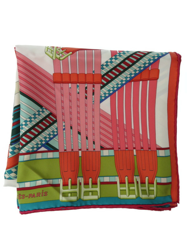 HERMES】【SANGLES EN ZIGZAG】【フランス製】エルメス『カレ90