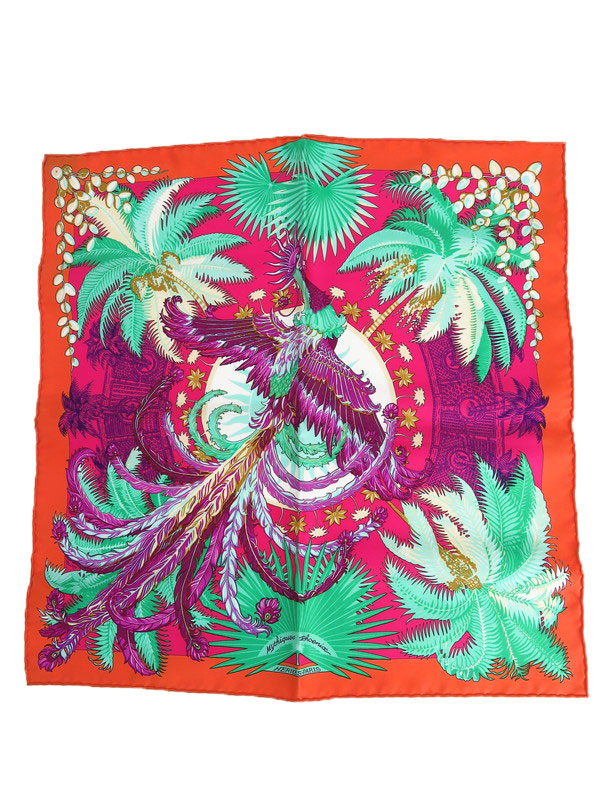 HERMES】【Mythiques phoenix】【フランス製】エルメス『カレ45 不死鳥