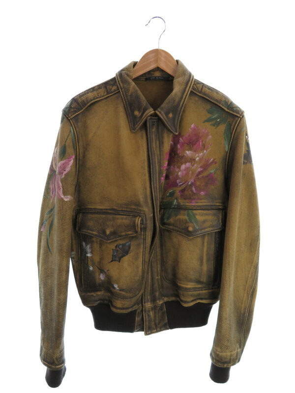 GUCCI】【A2ジャケット】【手書きペイント】【イタリア製】【アウター