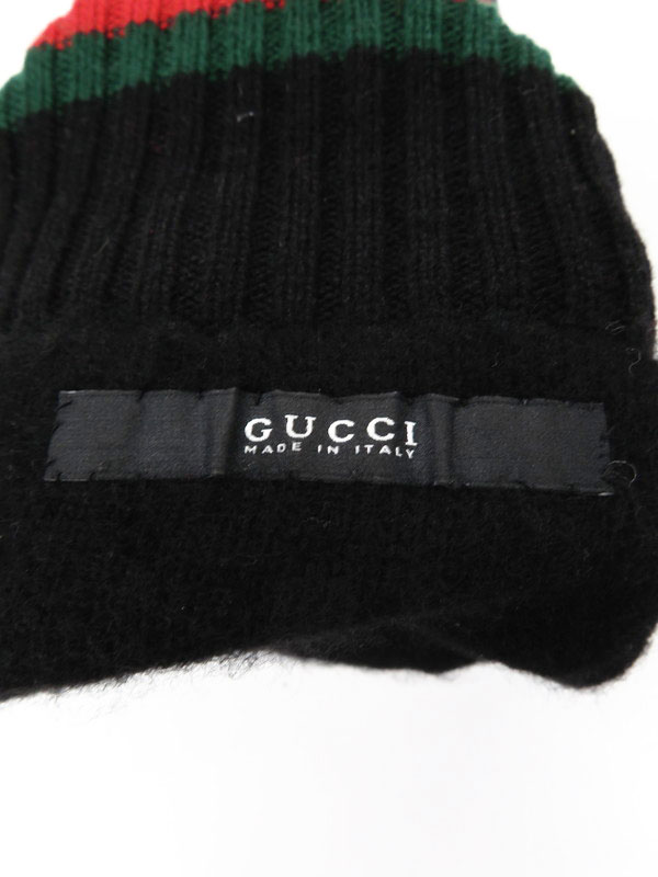 GUCCI】【シェリーライン】【イタリア製】グッチ『レザーグローブ