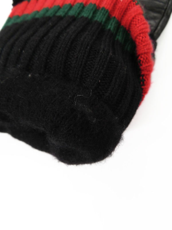 GUCCI】【シェリーライン】【イタリア製】グッチ『レザーグローブ