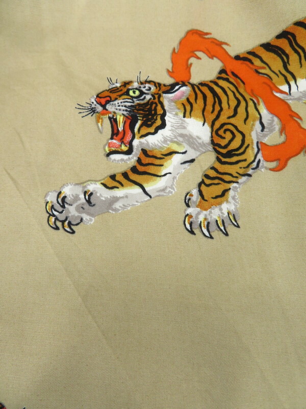 WACKO MARIA】ワコマリア『虎 タイガー アロハ 長袖シャツ sizeM