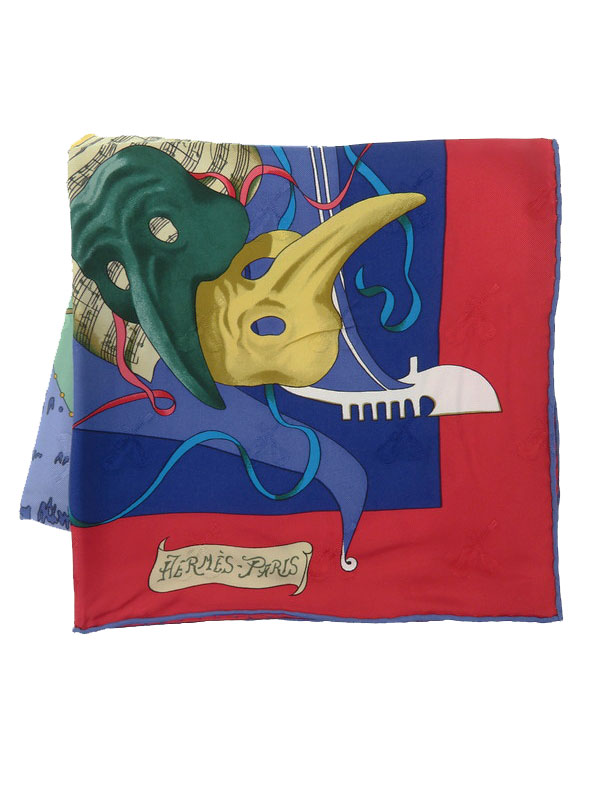 HERMES】エルメス『カレ90 ベニスのカーニバル』レディース スカーフ 1