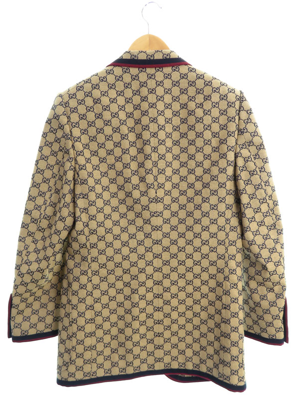 GUCCI】グッチ『GGキャンバス シングルブレスト ジャケット size46