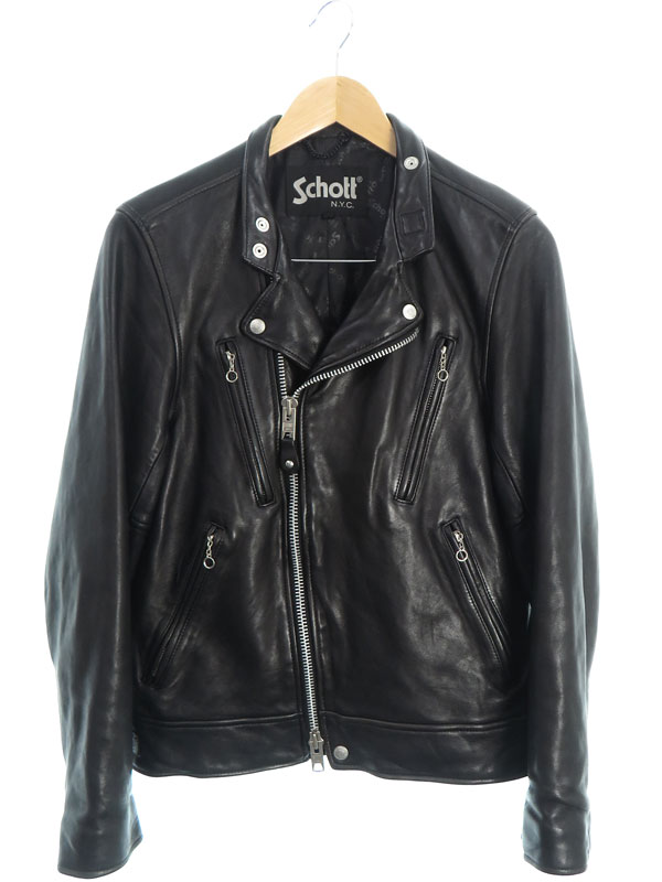 Schott N.Y.C.】ショット『ダブルブレストライダースジャケット sizeS