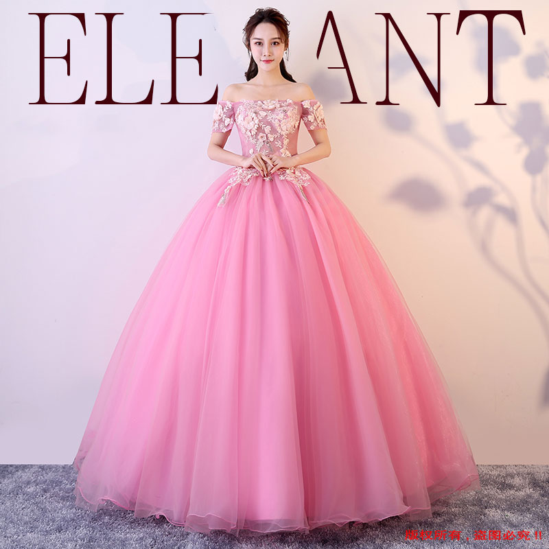 楽天市場】カラードレス ステージ 衣装 演奏会用ドレス ピンク ロング