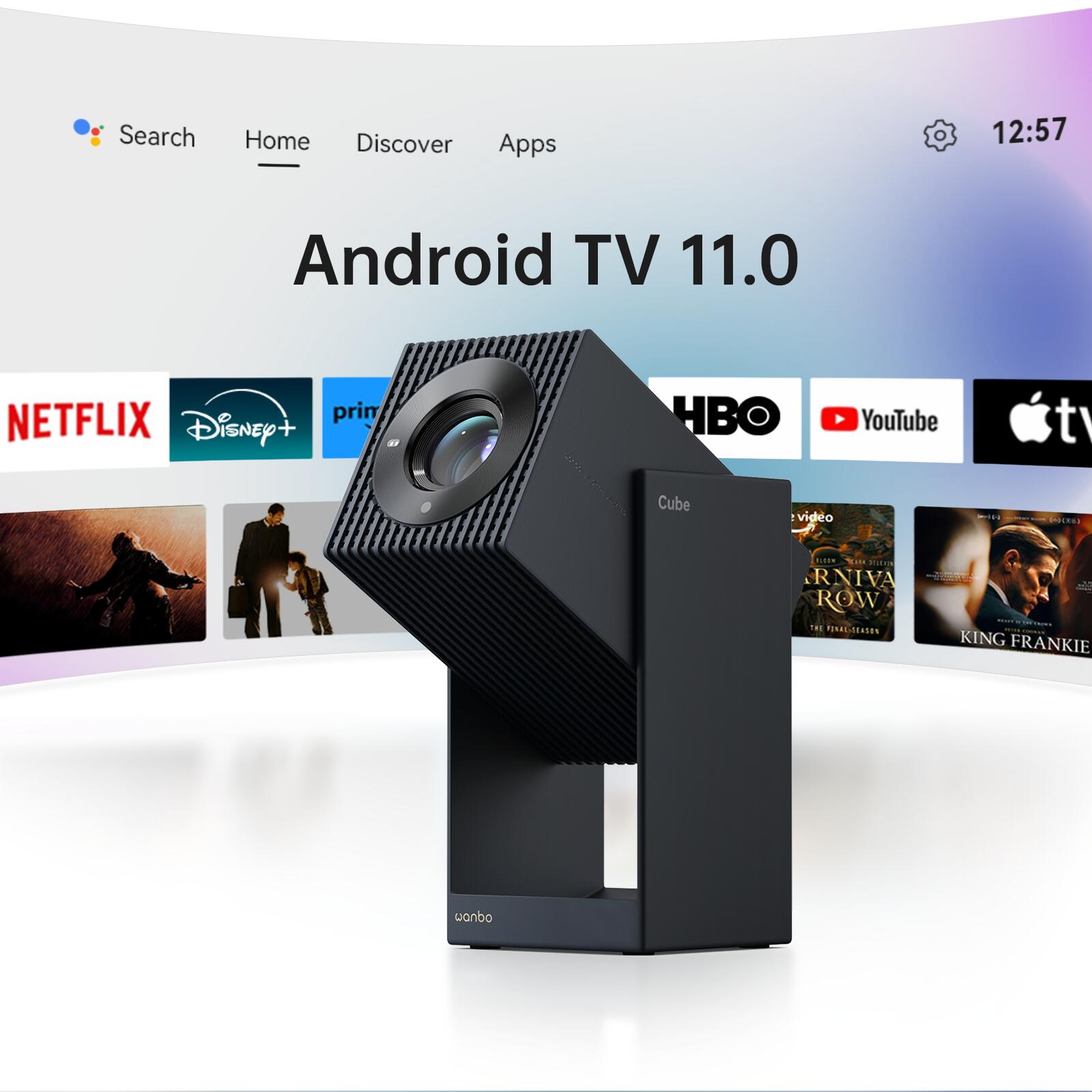 楽天市場】【正規Android TV 11.0 美収納レンズ保護】Wanbo Cube 2 Pro