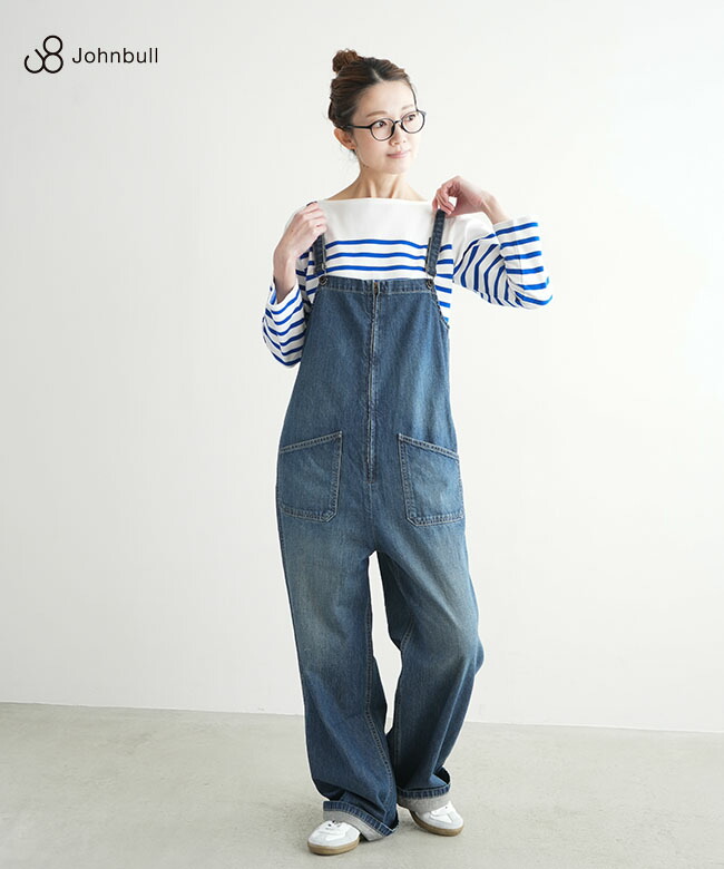 JL231P40]JOHNBULL(ジョンブル) デニムチューブサロペット
