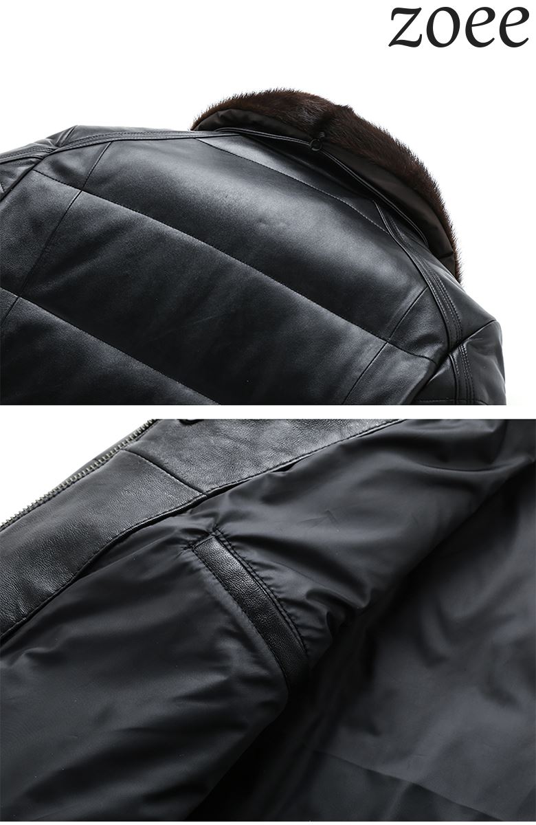 楽天市場】レザージャケット ダウンジャケット 革ジャン メンズ