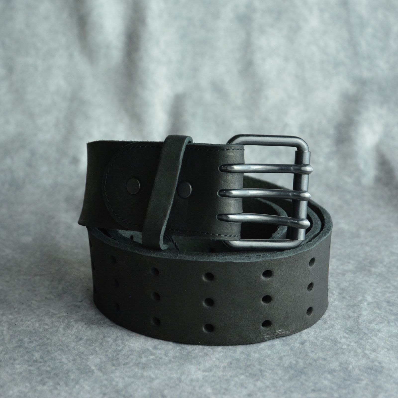 ISAMU KATAYAMA BACKLASH - ダブルショルダーレザー製品染め