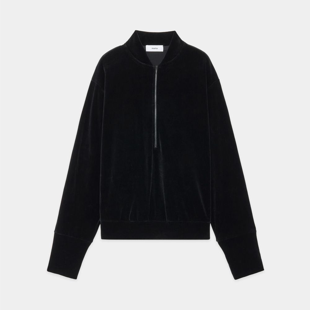 marka - 【ラスト1点-サイズ3】 Half Zip Track Jacket - dark navy