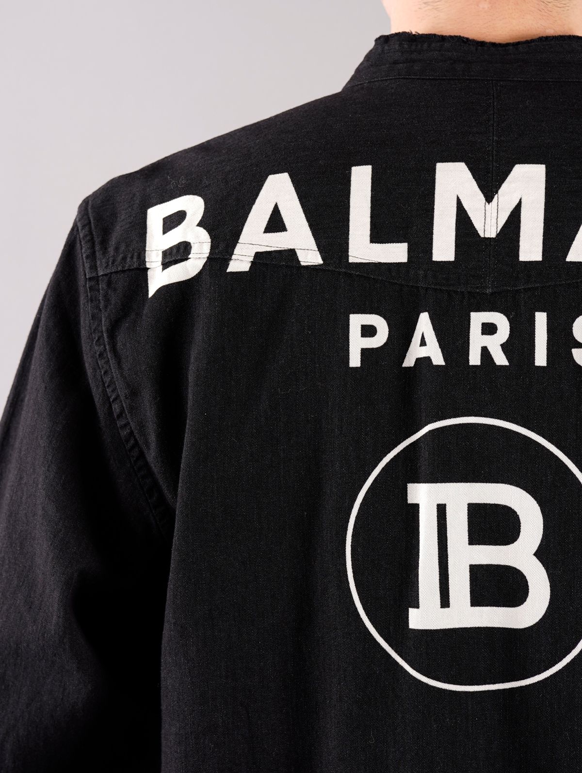 BALMAIN - BALMAIN LOGO DENIM SHIRT / デニムシャツ (長袖