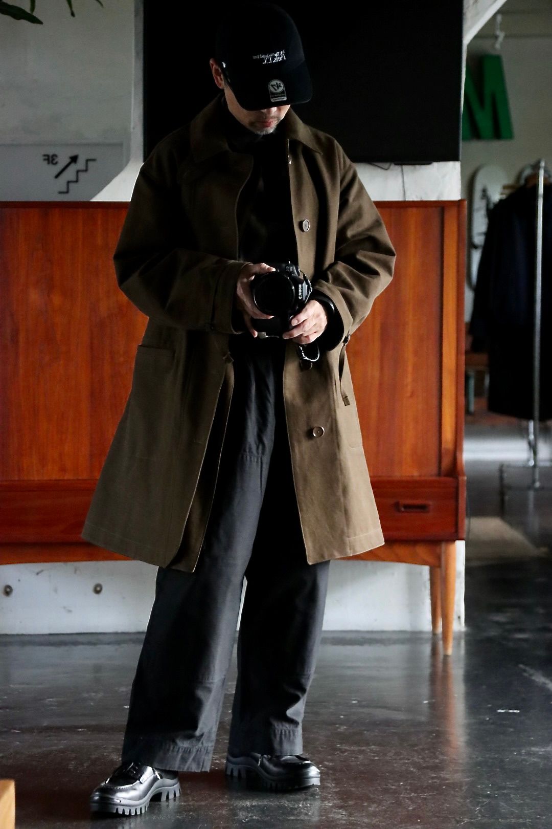 A.PRESSE - アプレッセ22FW Motorcycle Half Coat(22AAP-01-01H)OLIVE