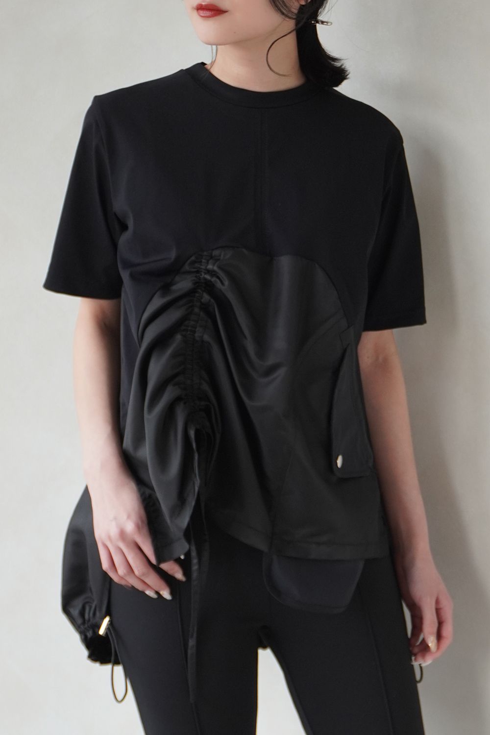 UN3D. - MA-1 DETAIL T-SH / MA-1ディテールTシャツ (ブラック) | Sir