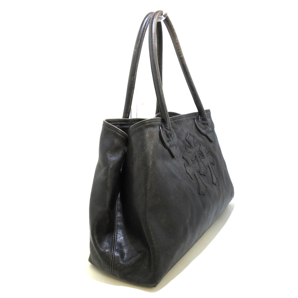 クロムハーツ/トートバッグ/3セメタリークロス/黒/レザーの買取実績