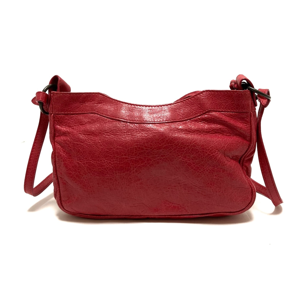 バレンシアガ/ショルダーバッグ/ザ・ヒップ/レッド/レザー/型番