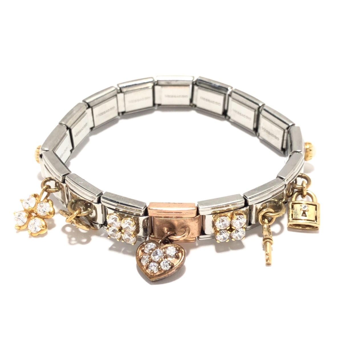 ナラカミーチェメッサジオ/ブレスレット/ゴールド×シルバー/マルチ