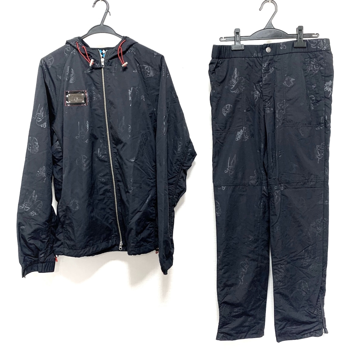 ラッセルノ/メンズセットアップ/黒×ダークグレー/サイズ：ジャケット5