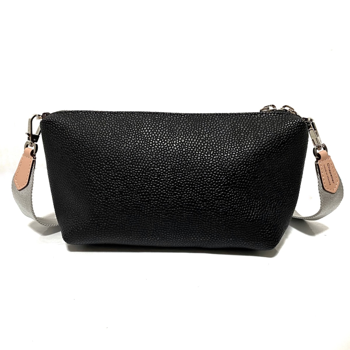 エルベシャプリエ/ショルダーバッグ/リュクススクエアポーチ/黒/PVC