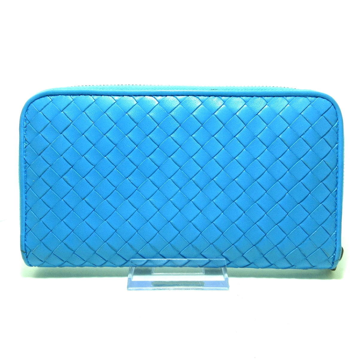 ボッテガヴェネタ/長財布/イントレチャート/ライトブルー/型番