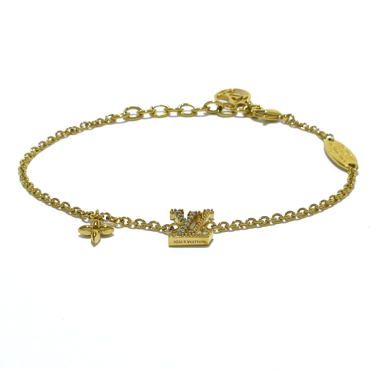 ルイヴィトン/ブレスレット/ブラスレLVアイコニック/ゴールド×クリア