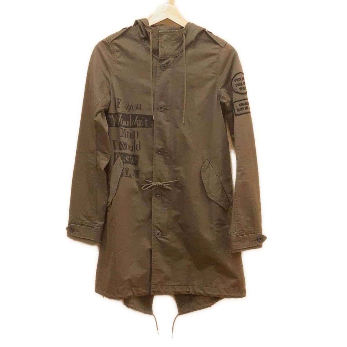 ヒステリックグラマー/コート/カーキ×黒/サイズ：FREEの買取実績