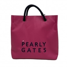 パーリーゲイツ/トートバッグ/ネイビー×レッド×アイボリー/化学繊維の