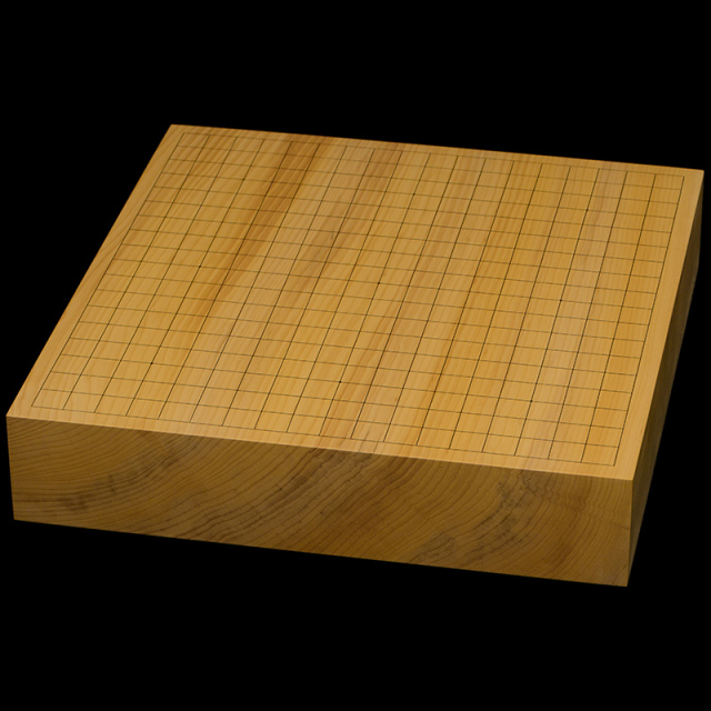 本榧卓上碁盤 1寸9分（一枚板・天柾） gb10200 | 前川榧碁盤店