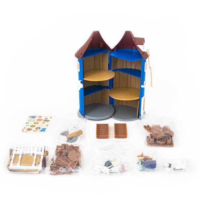 ムーミンハウス(取っ手付) フィギュア9体付 Martinex MOOMIN