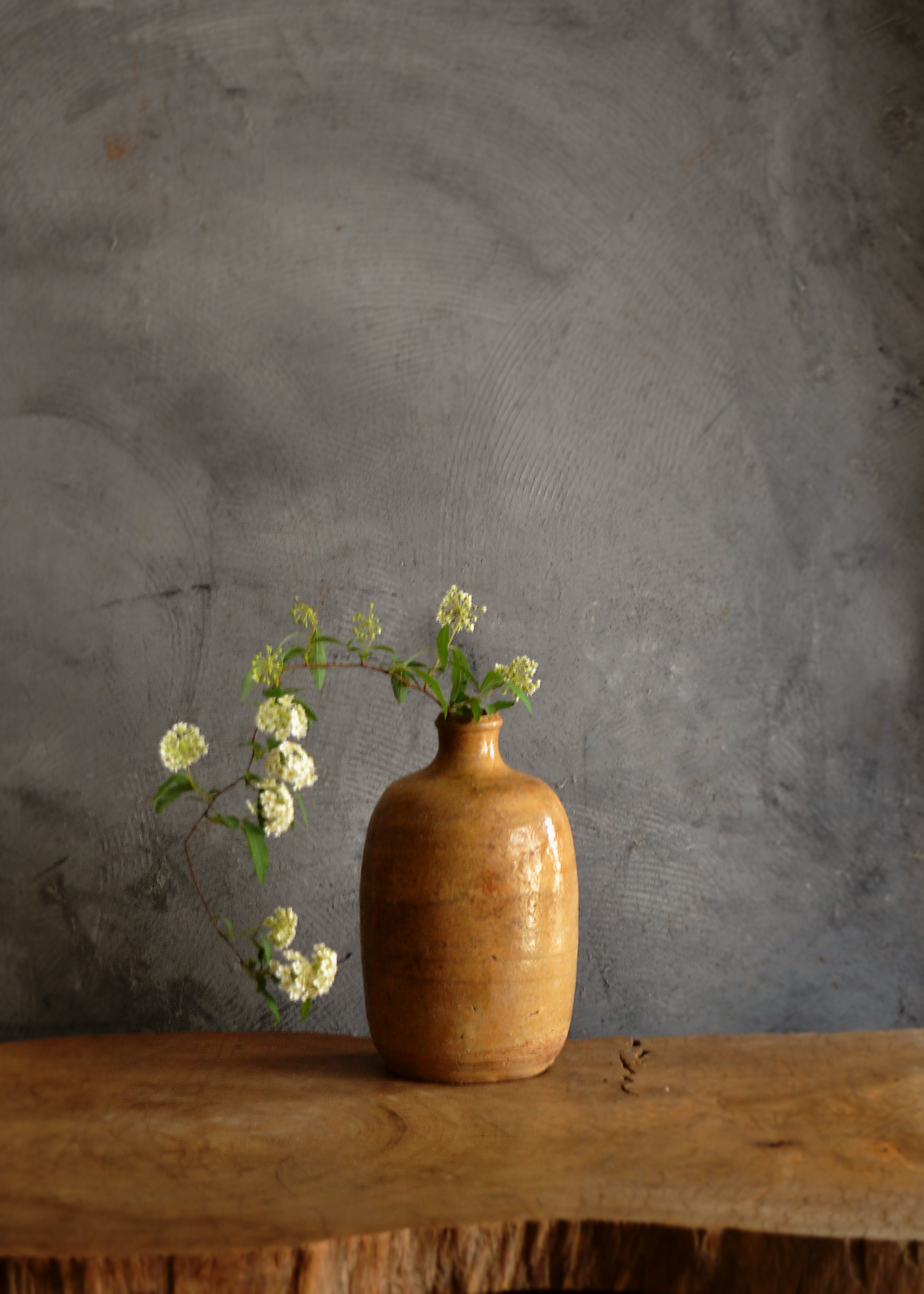 黄瀬戸徳利 瓶 酒徳利 酒器 花器