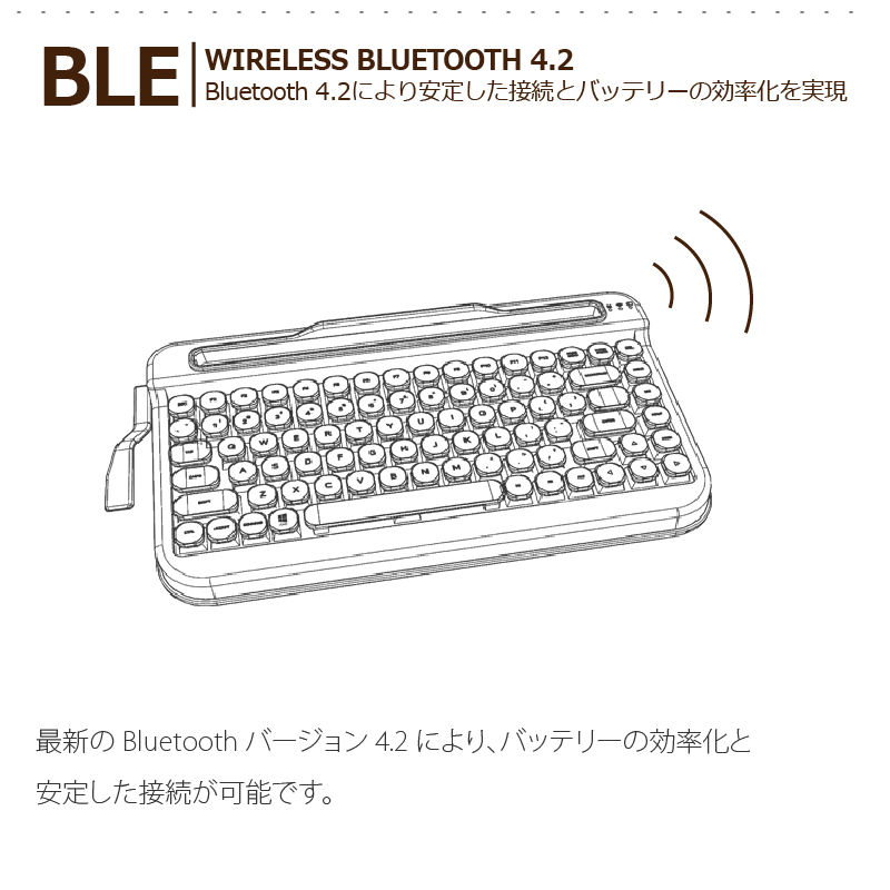 タイプライター風レトロキーボードPENNA-ペナ-（在庫限り） | eNm