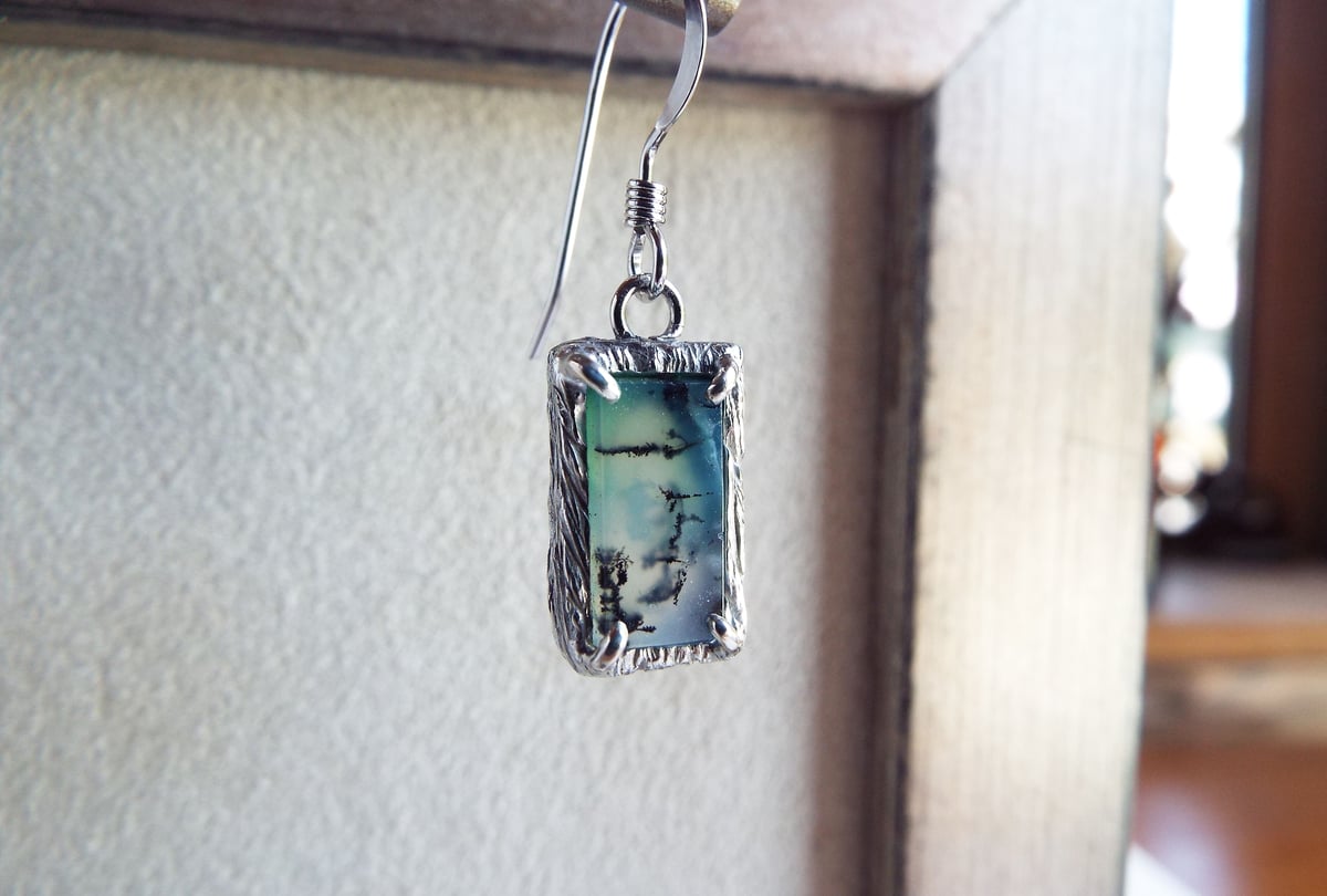 デンドリティックアゲートのピアス | Namikata