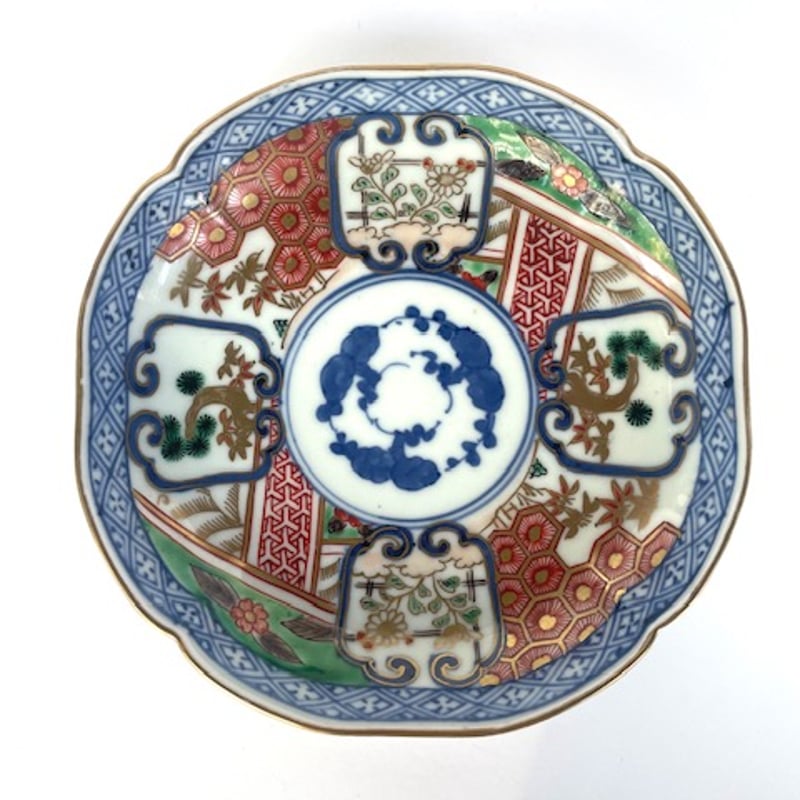 骨董 古伊万里（江戸後期～明治） 輪花五寸皿 | FURACOCO