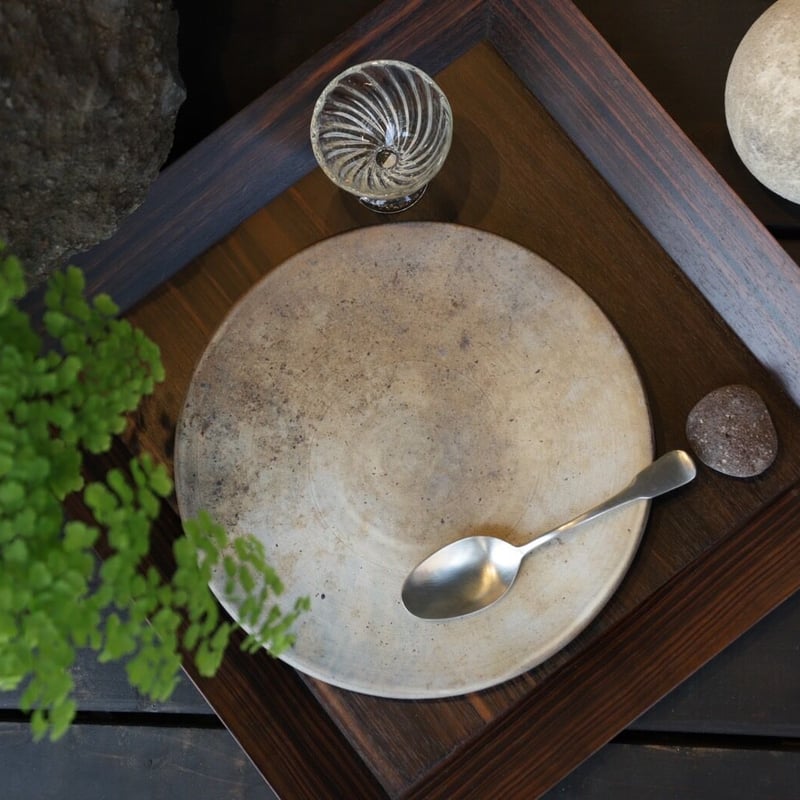 陶器「作家 大西誠一」 白丹波窯変 浅丸盛皿〈約26.5㎝〉 | FURACOCO