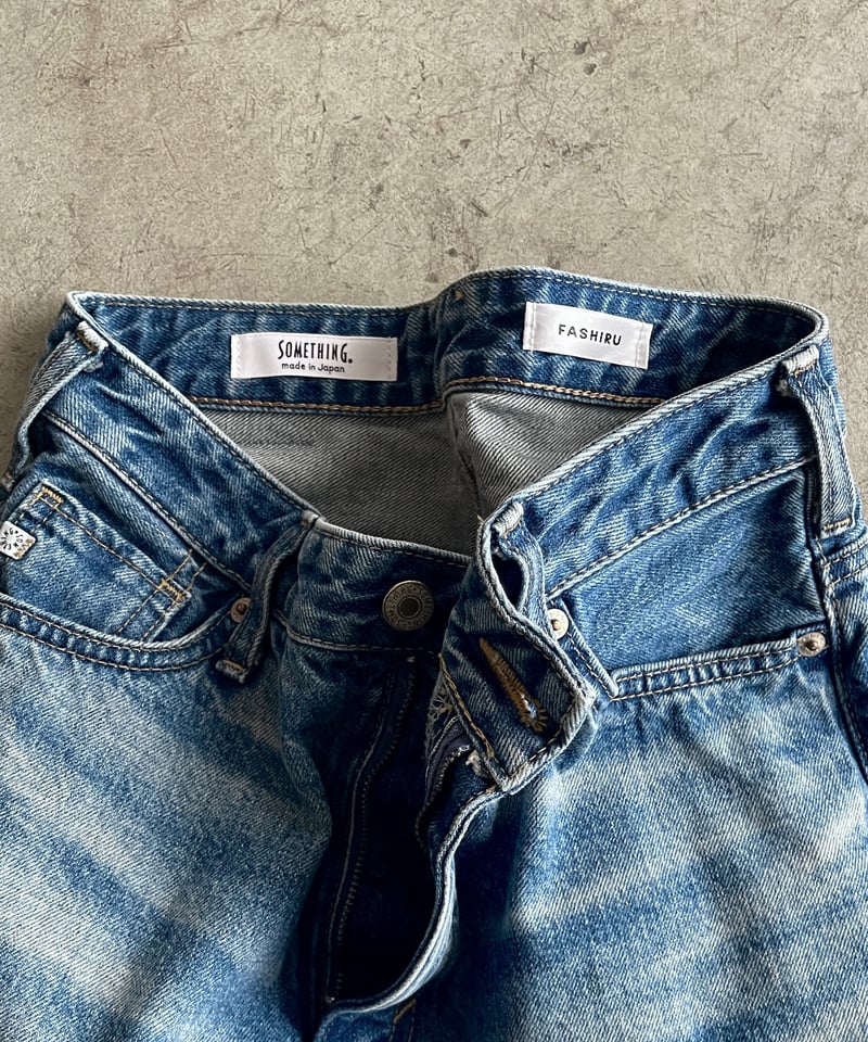 FASHIRU × SOMETHING］baggy fit Jeans(Japan made