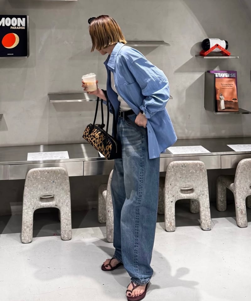 FASHIRU × SOMETHING］baggy fit Jeans(Japan made