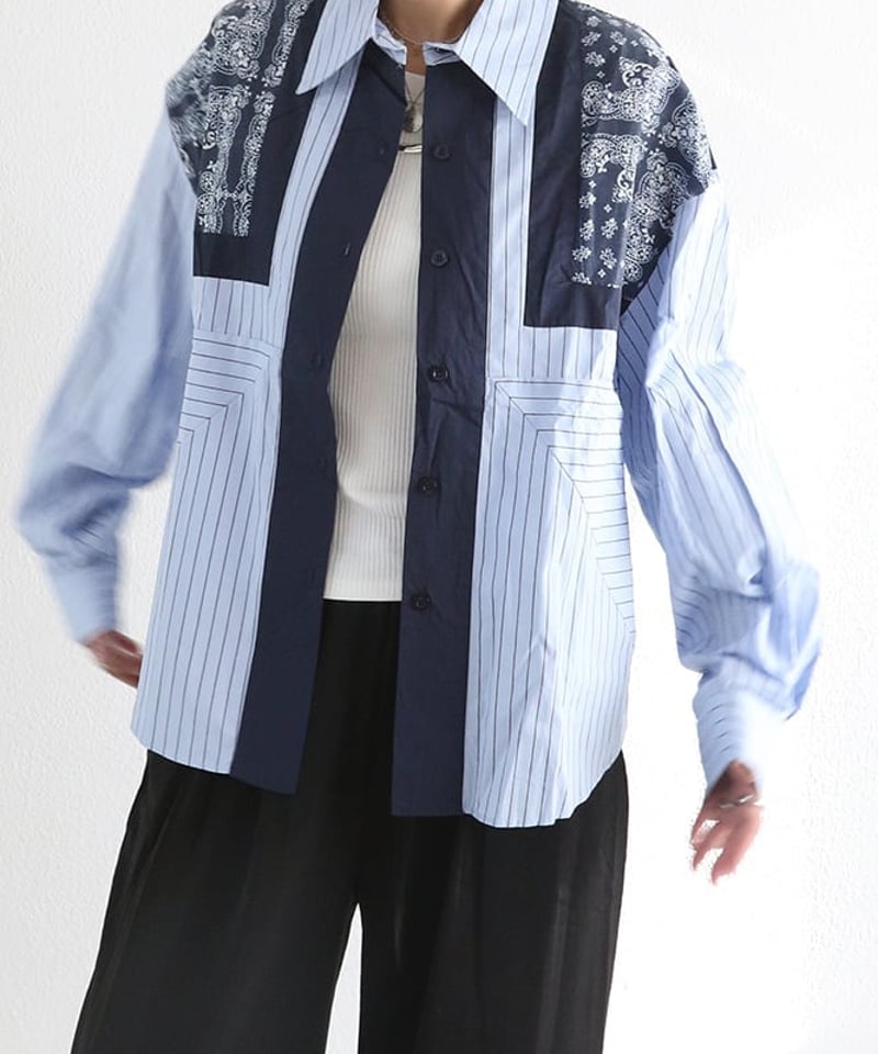 バンダナ柄シャツ(W5W1017o) | MWEZI by ZURIsol okinawa