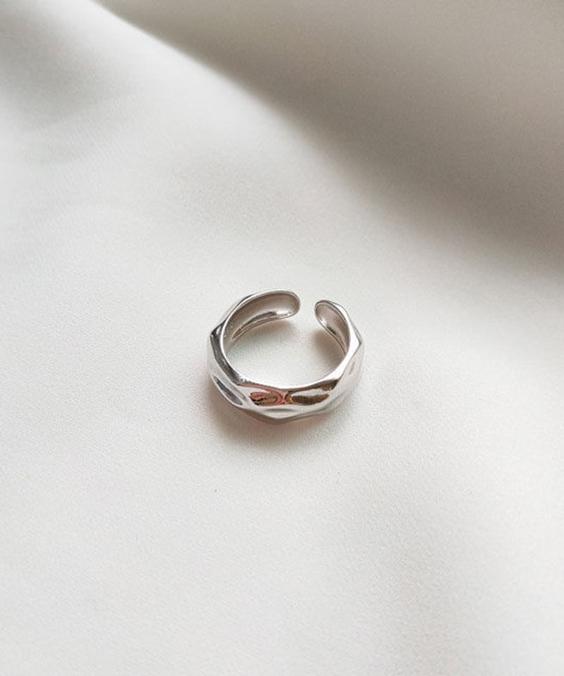 mb-ring2-02034 SV925 ハンマードデザインリング シルバー925 | L