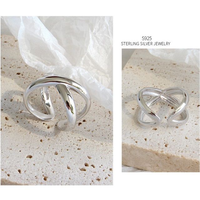 mb-ring2-02062 SV925 Xリング シルバー925 | L a v i s h