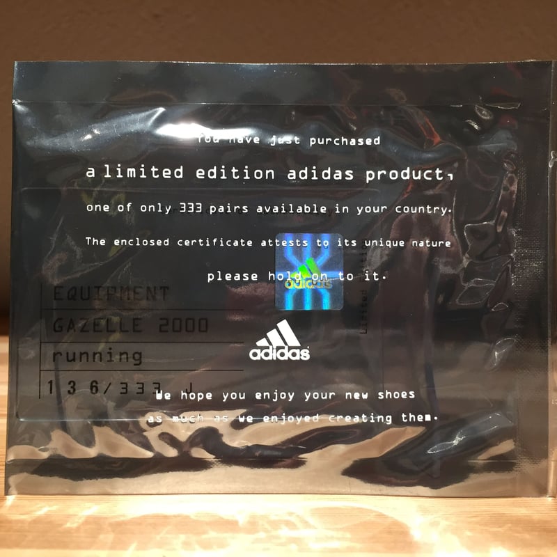 ☆国内333足限定 - ADIDAS EQUIPMENT GAZELLE 2000 | 9H9