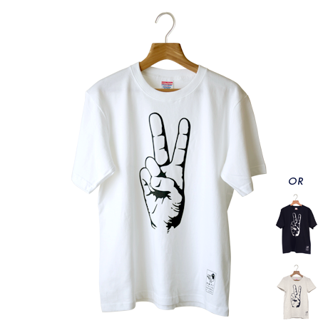 deuce ピースサイン 半袖シャツ 2枚セット deuce ストリートTシャツ