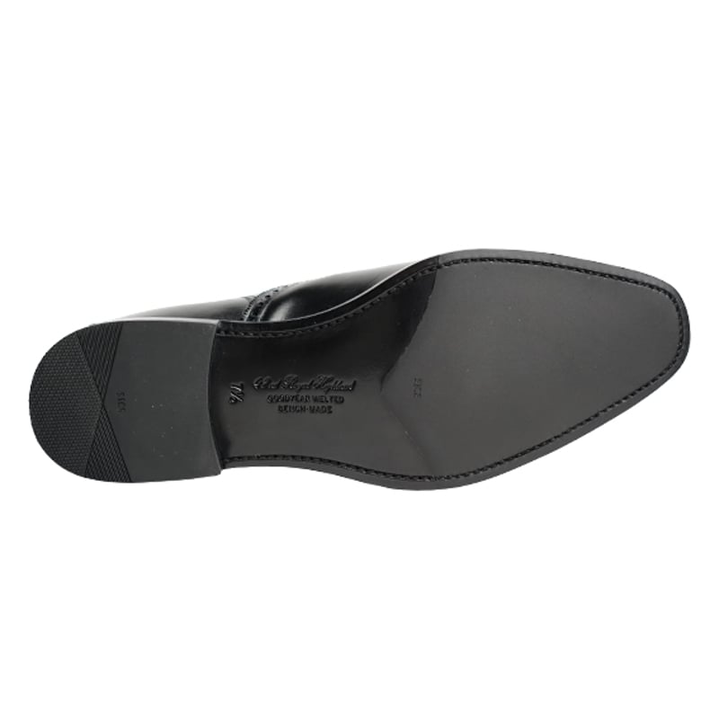 フランス アノネイ社製ボックスカーフ｜Punched cap toe lazy man bla