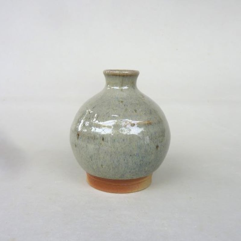 藁灰釉一輪挿し | 因久山焼窯元