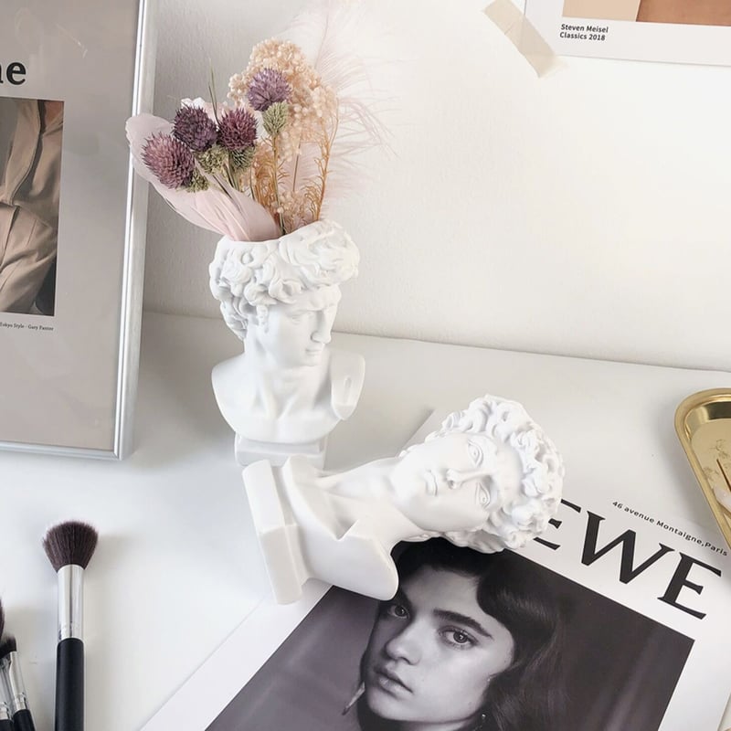 即納】#彫刻モチーフ ブラシスタンド ペン立て 花瓶 オブジェ | 70PARK