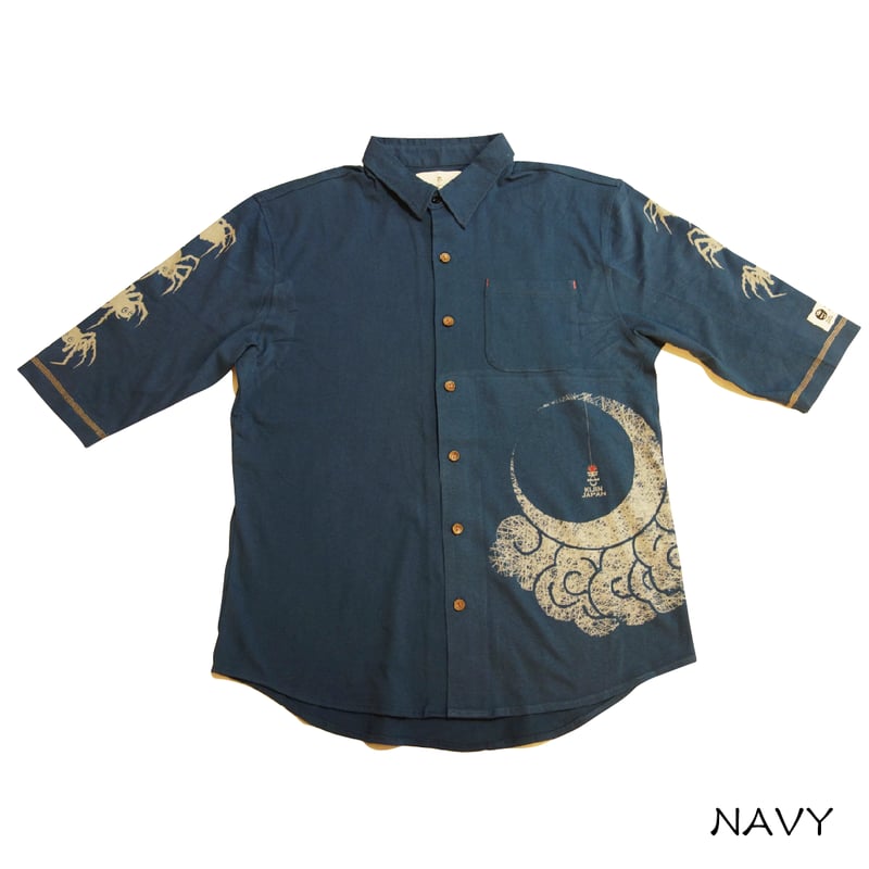 蜘蛛雲七分丈カットソーシャツ KJ81409 | 喜人公式オンラインショップ