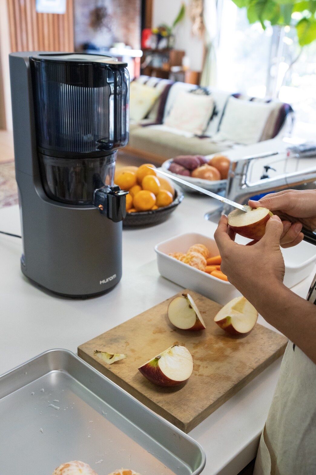 HUROM】スロージューサーH400（ホワイト/グレー） | DAY BY DAY